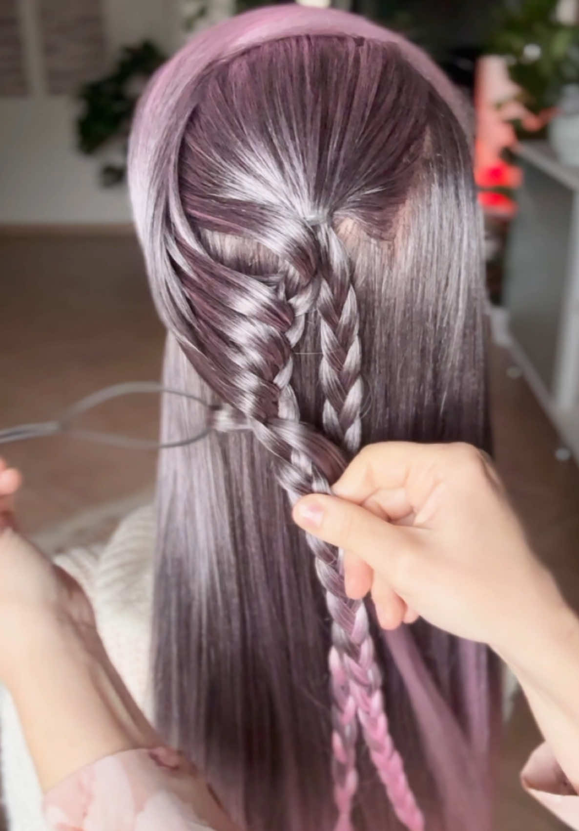 Simple, easy and beautiful braid 💜 #braidsformyhair #braid #hairgoals #hairtips  #summerhair  #easyhairstyles #creativehairstyles #peinados #trenzas #trecce #acconciature  #hairtok 