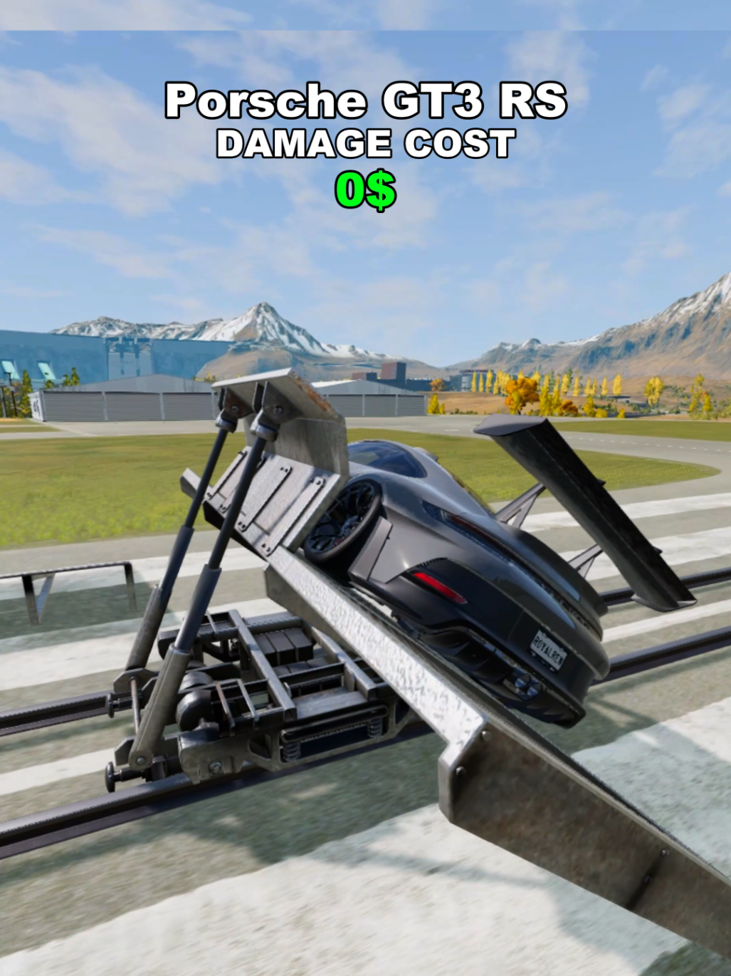 Rollover test with damage cost 🫣 #beamng #beamngdrive #game #foryoupage #fyp #tiktok #viral #foryou 