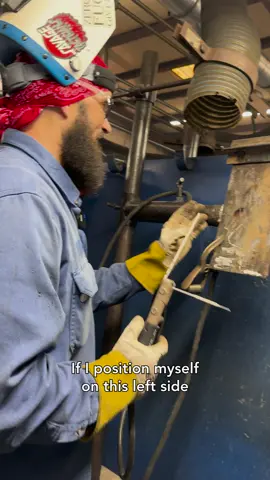 Instructor Jeremy gives some advice to a student welding 4F Stick! 🔥 Head over to Arclabs.edu and enroll today #welding #weldingschool #welder #trades #tradeschool #bluecollar #weldingtiktok