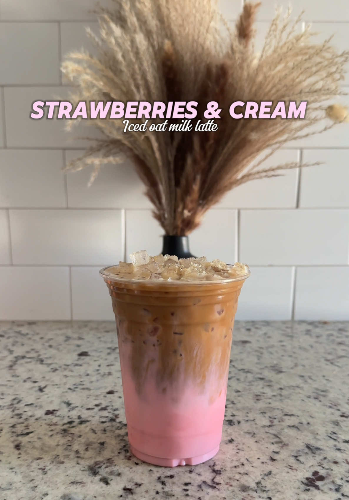 Lets make a strawberry and cream oat milk latte 🍓🍰🥛! This is super easy a solid 1000/10 😍. #fyp #foryou #aesthetic #coffeetiktok #coffee #strawberryandcream #athomecoffee #coffeerecipe #pink #latte #torani #contentcreator #recipesoftiktok 