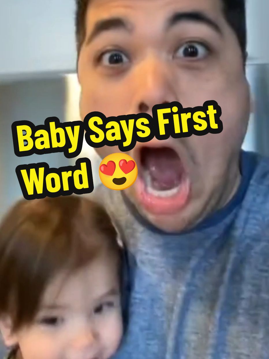 Babies say the first word for the very first time 😍❤️ #baby #cutebaby #babiesoftiktok #babylove #babytiktok #babytok  #babymama #firstword #firstime #toddlersoftiktok #toddlers #toddlersbelike #toddlermom  #adorable #cutest #sweet #precious #lovely #moments #fyp 