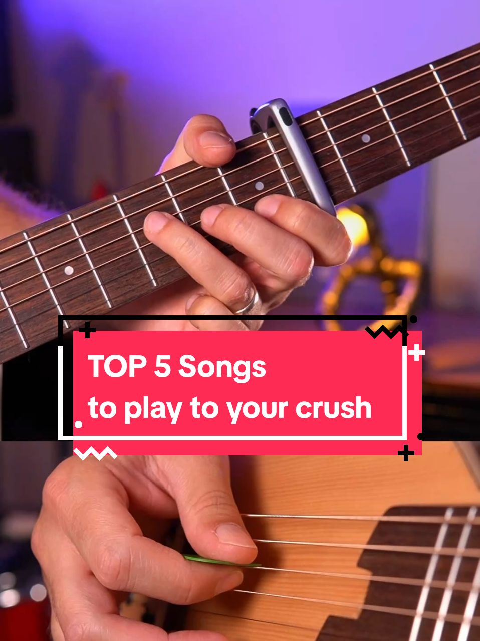 Top 5 songs to play to your crush - guitar tutorial  #top5 #guitar #guitarist #guitartok #tabs #easyguitar #guitartutorial #guitarcover 