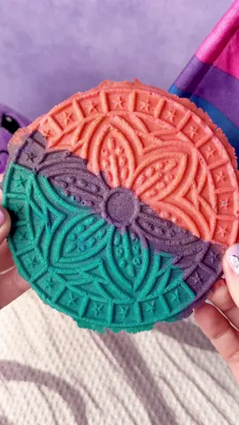 Bi Birthday Cake Pizzelle 🩷💜💙 INGREDIENTS 225g AP flour 1/2 Tbsp baking powder 3 large eggs 150g sugar 88mL canola oil 1/2 Tbsp @Amoretti birthday cake natural flavoring Sift flour and baking powder together. Set aside. In a mixer fitted with a paddle attachment, beat eggs at med speed. Slowly add sugar, canola oil, and birthday cake flavor and mix until combined. Continue to mix, add flour mixture until combined and smooth. Preheat the pizzelle iron. Transfer batter into a large piping bag and cut a hole in the tip. When the iron is preheated, pipe a dollop of dough into the center of each mold. Close and cook for 15-45 seconds (time varies based on iron). Remove the cookies using a wooden chopstick and drape over a hanger to cool. For a more defined shell, push the edges towards each other while cooling, leaving a small gap. Repeat for remaining dough. Insert a piece of crumbled parchment in each cooled shell and bake at 220F for 30 min. #pizzelle #birthdaycake #cookies #bivisibility 