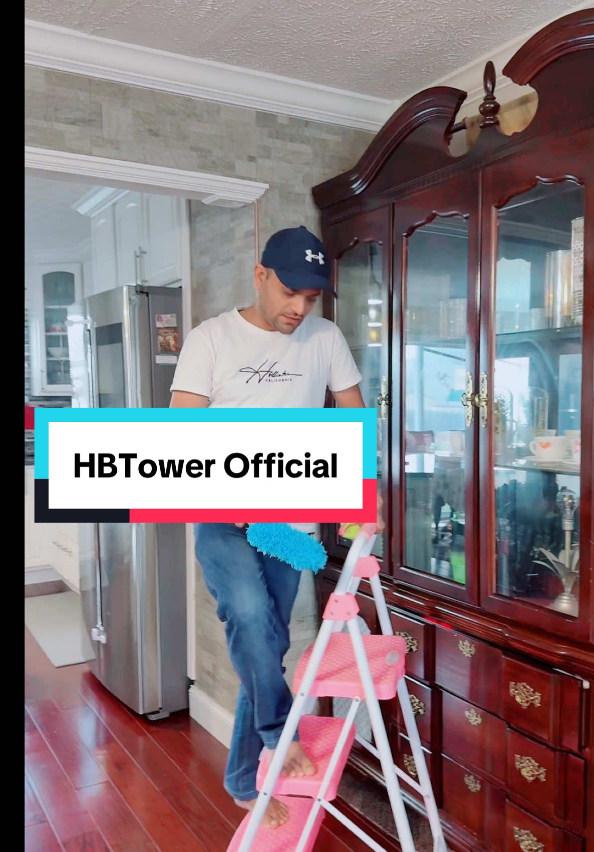 HBTower 2/3 Step Pink Ladder, Folding Step Stool for Adults with Handle, Lightweight, Perfect for Kitchen& Household, 500los Capacity Sturdy Steel Ladder Pink step stool#@HBTower Official#fypツ #tiktokshop #foryoupageofficiall #foryouu 