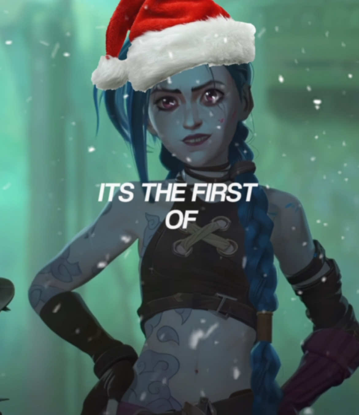 CHRISTMAS TIME!! #arcane #jinx #firstofthemonth #arcaneedit #ishaarcane #december #christmas