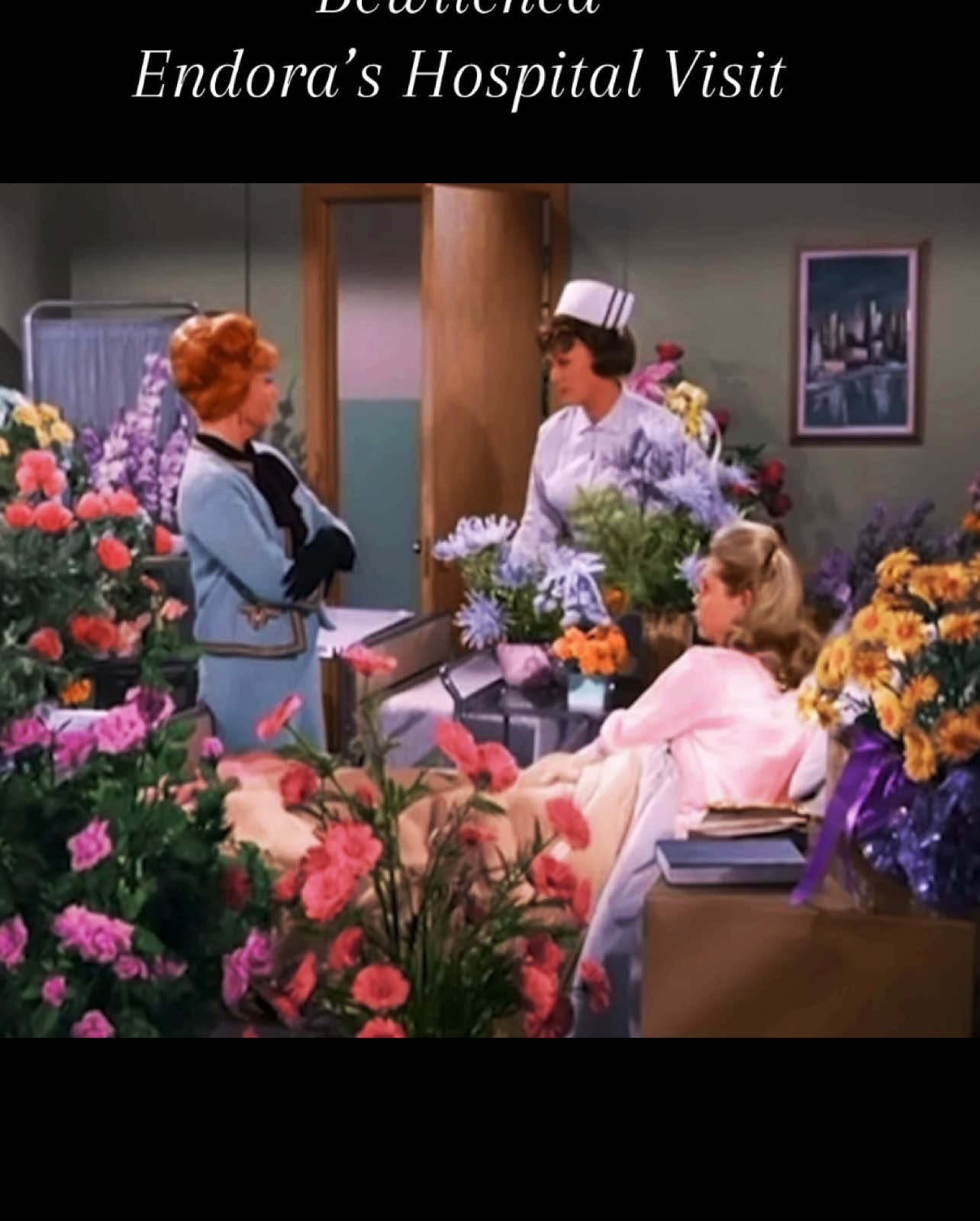 Samantha gets a visit from Endora and Serena in the hospital.  #Tabitha #bewitched #funnyvideo #lol 