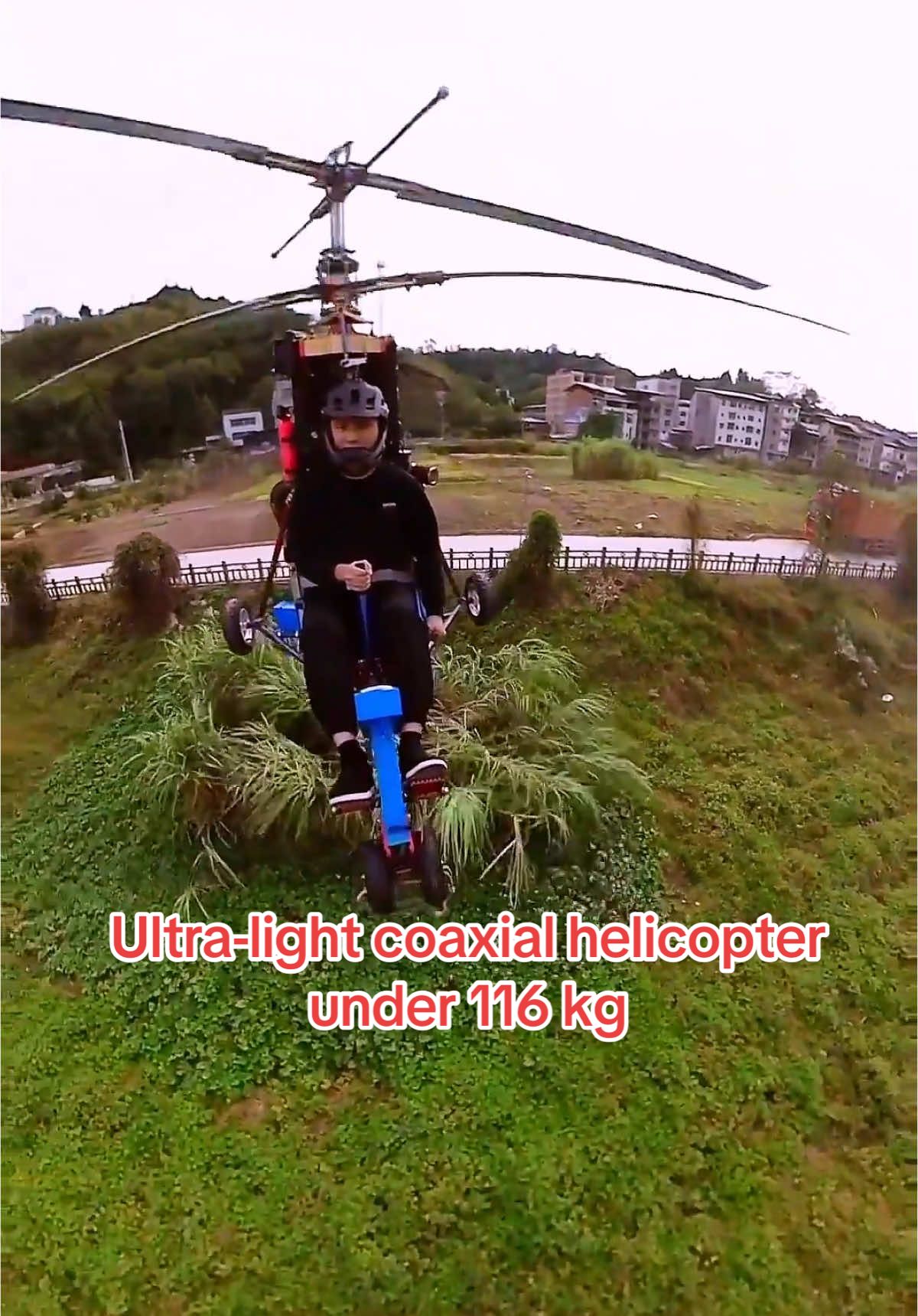 Ultra-light coaxial helicopter under 116 kg. What do you think about it?#gyrocopter #autogyro #helicopter #gyroplane #plane #DIY #handmadecraft 