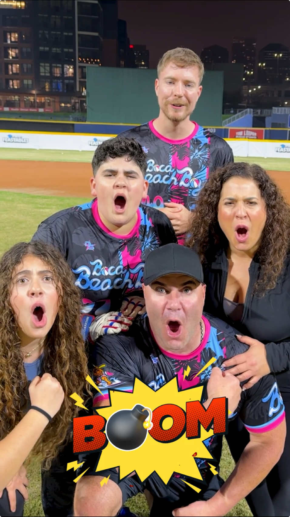 We Bring The BOOM! 💥 #mrbeast #baseball #song #dance #father #son #mother #daughter #bigjustice #boom @MrBeast 