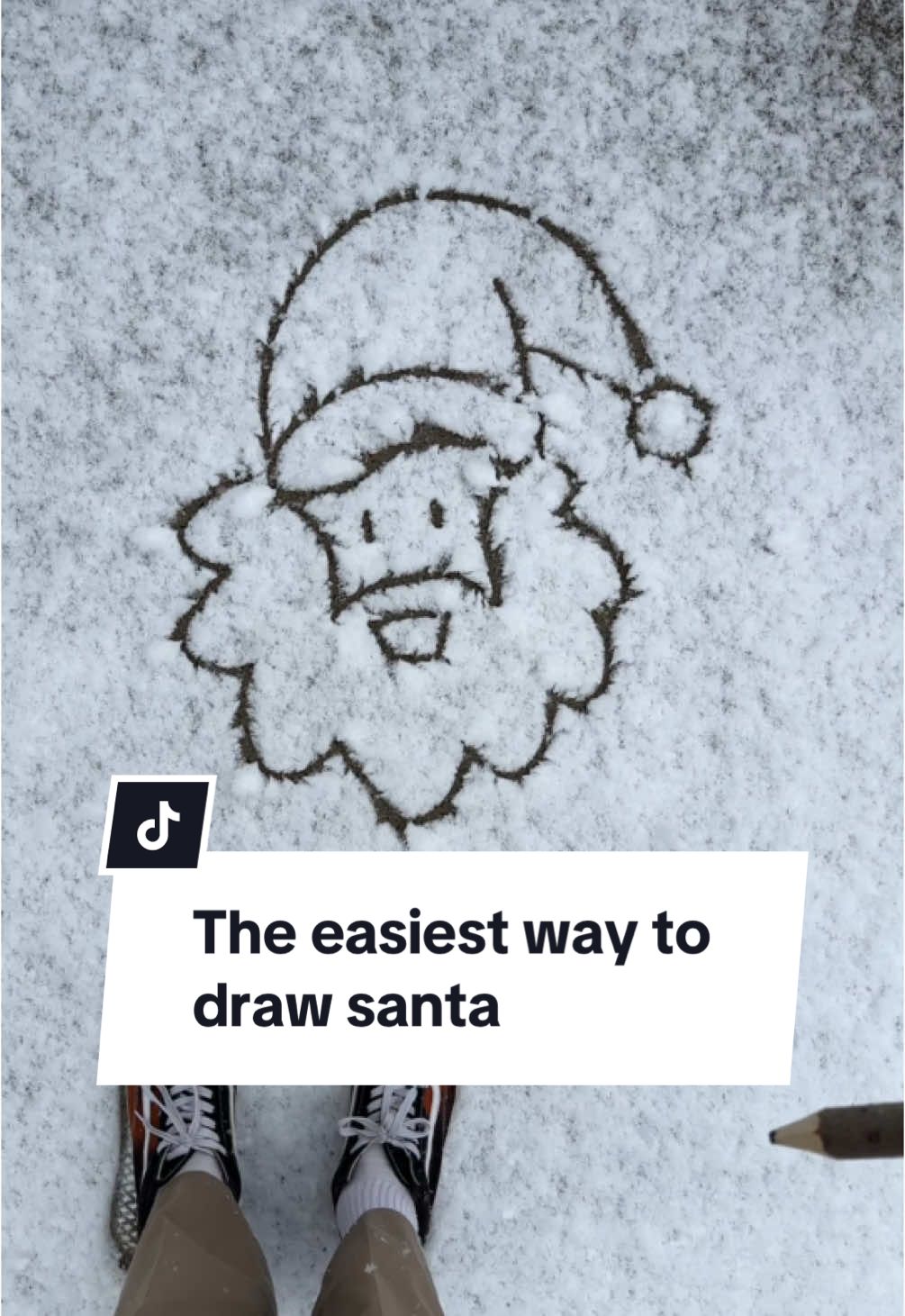 ✨ how to draw santa ✨  #santa #snow #fyp 