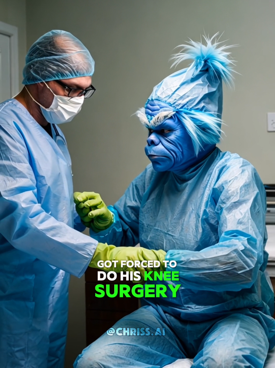 save The Grinch from his Knee Surgery #grinch #thegrinch #thatfeelingwhenkneesurgeryistomorrow #kneesurgery #johnpork 