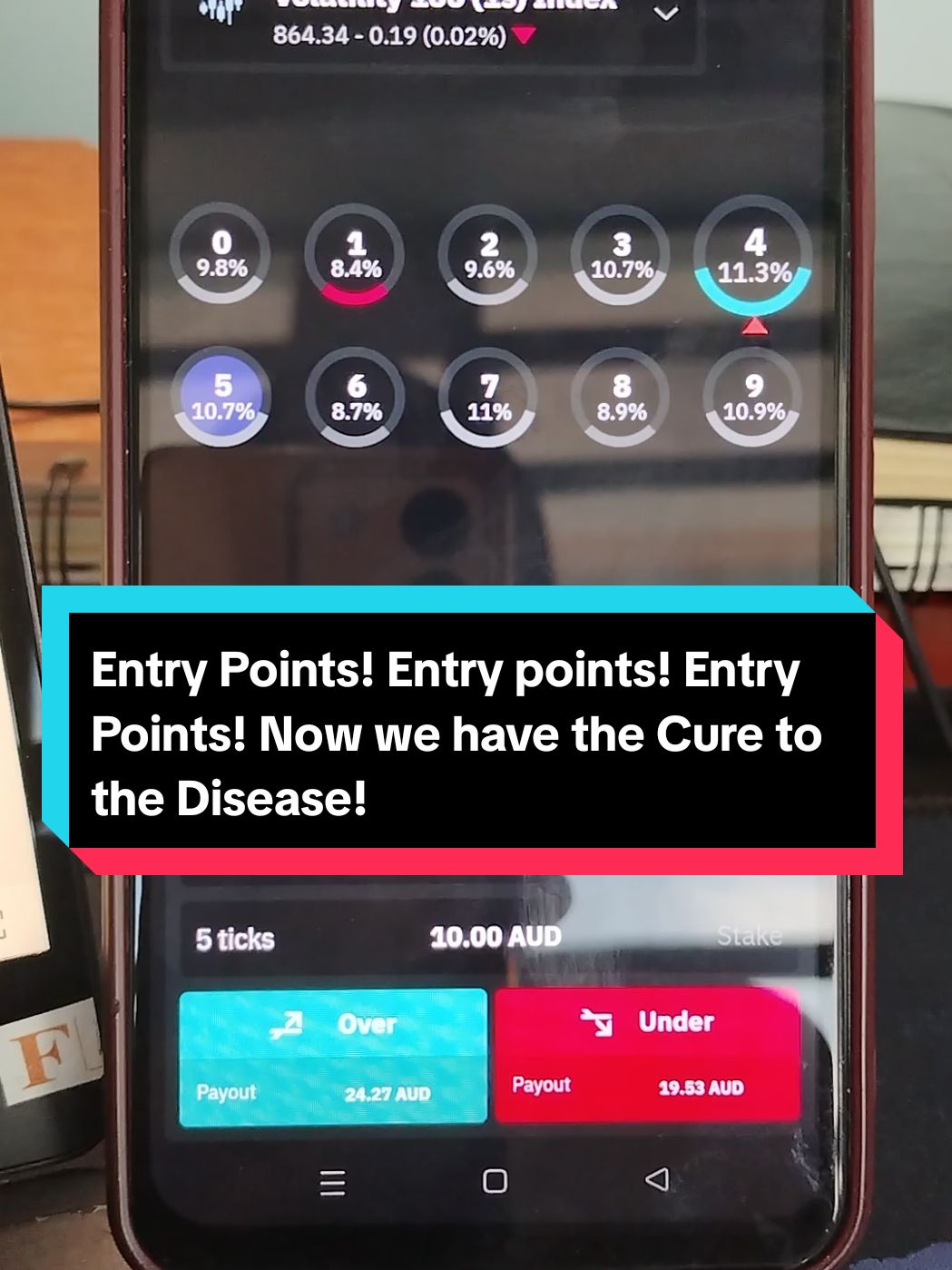 Entry Points! Entry Points! Entry Points! I am not sure whether this word is misused, but to some extent it is! One thing I believe, and I know you know, is this. Strategy and Entry Point is a Must in Deriv. Once you miss this or fail to consider these 2 areas, then you are doing a great harm to yourself! The good weapons that you can use in Deriv are the bot, strategy, and entry point! But who said the entry point is only when the cursor touches 0 or 1? Where did this same idea come from? As an expert wager, a deriv trader who cares about your hard-earned money, I have customized a bot for you that will have customizable entry points! You don't need to do this manually, but I have an automated one for the issue! More so, there is no need to have two devices to analyze the market. Even with Neon Ray, it can still work!   Check the video.      