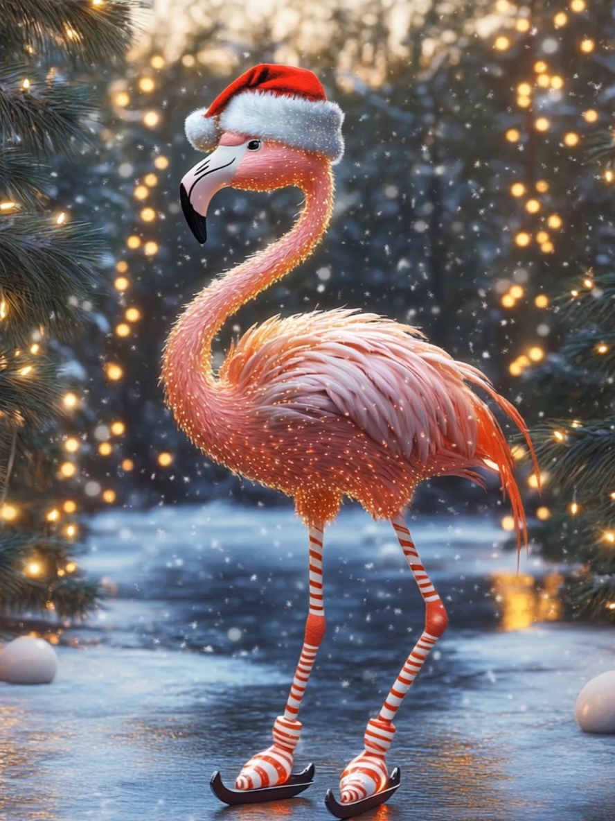 🎄 Magical Christmas Animals in Holiday Fun! 🐧🦉🦩🐻‍❄️ #ChristmasAnimals #HolidayMagic #FantasyAnimals #ChristmasArt #FestiveVibes #UltraRealistic #AnimalArt #ChristmasCreativity #HolidaySeason #CuteAnimals #FantasyCreatures #MagicalVibes #FestiveFun #HolidayArt 