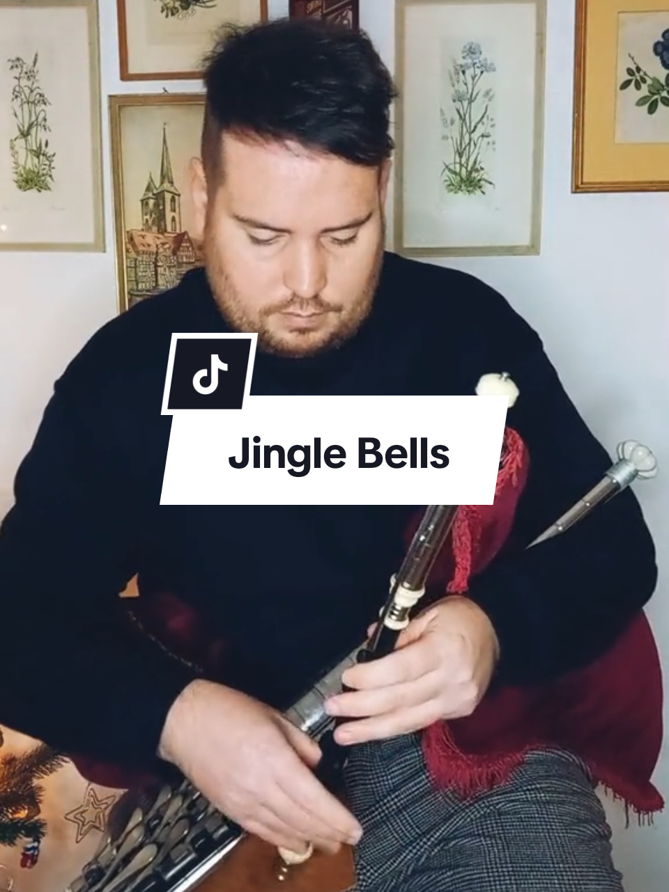 Jingle Bells 🎅  #uilleannpipes #christmasmusic #bagpipes #ireland #irishtiktok 