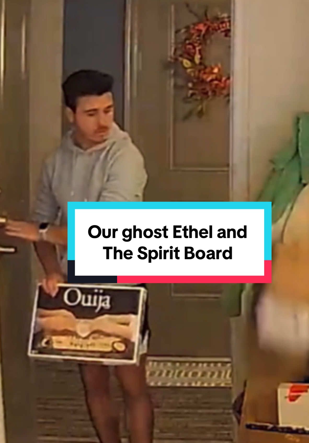 I dont think our ghost #ethel likes the board very much…. #homecamera 