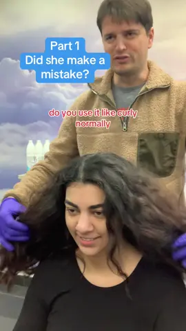 Part 1 - Did she make a mistake? Keep following for the results that even surprised us #keratintreatment #curlyhair #hair #hairtok #girl #julianishaircare #novmaxkeratin @Esther Juliani @Beauty & Makeup by Maibel 