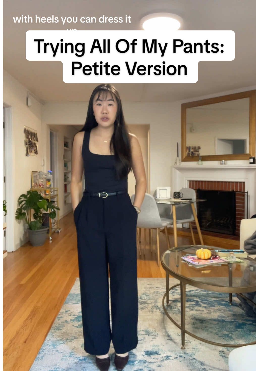 Replying to @Quyen Vo Here are all of my pants that are not jeans petite version! Part 1! @Aritzia @【公式】GU (ジーユー) @abercrombie @Express  1. Effortless pants aritiza size 2. I got them tailored. 2. Abercrombie dress pants size XXSMALL SHORT. Solane pants are similar. 3. Express Editor Pants 00R. Thrifted these. 4. GU Dress pants size small. #petitefashion #dresspants #petite #aritzia #effortlesspant #abercrombie #buisnesscasual #workoutfit 