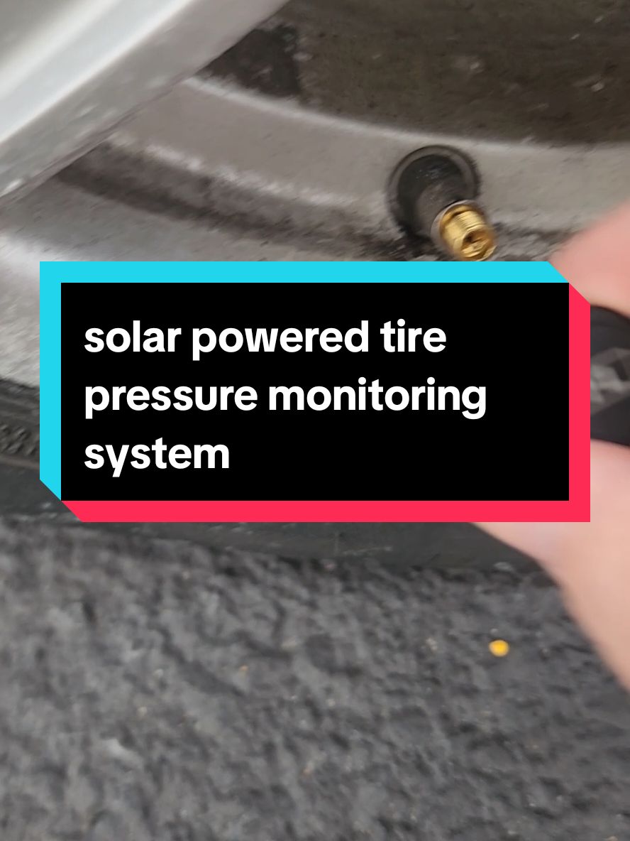 Now any of your vehicles on wheels can have a solar powered tire pressure monitoring system! #tpms #tirepressuremonitoringsystem #flattire #tires #wintertires #safety #solar 