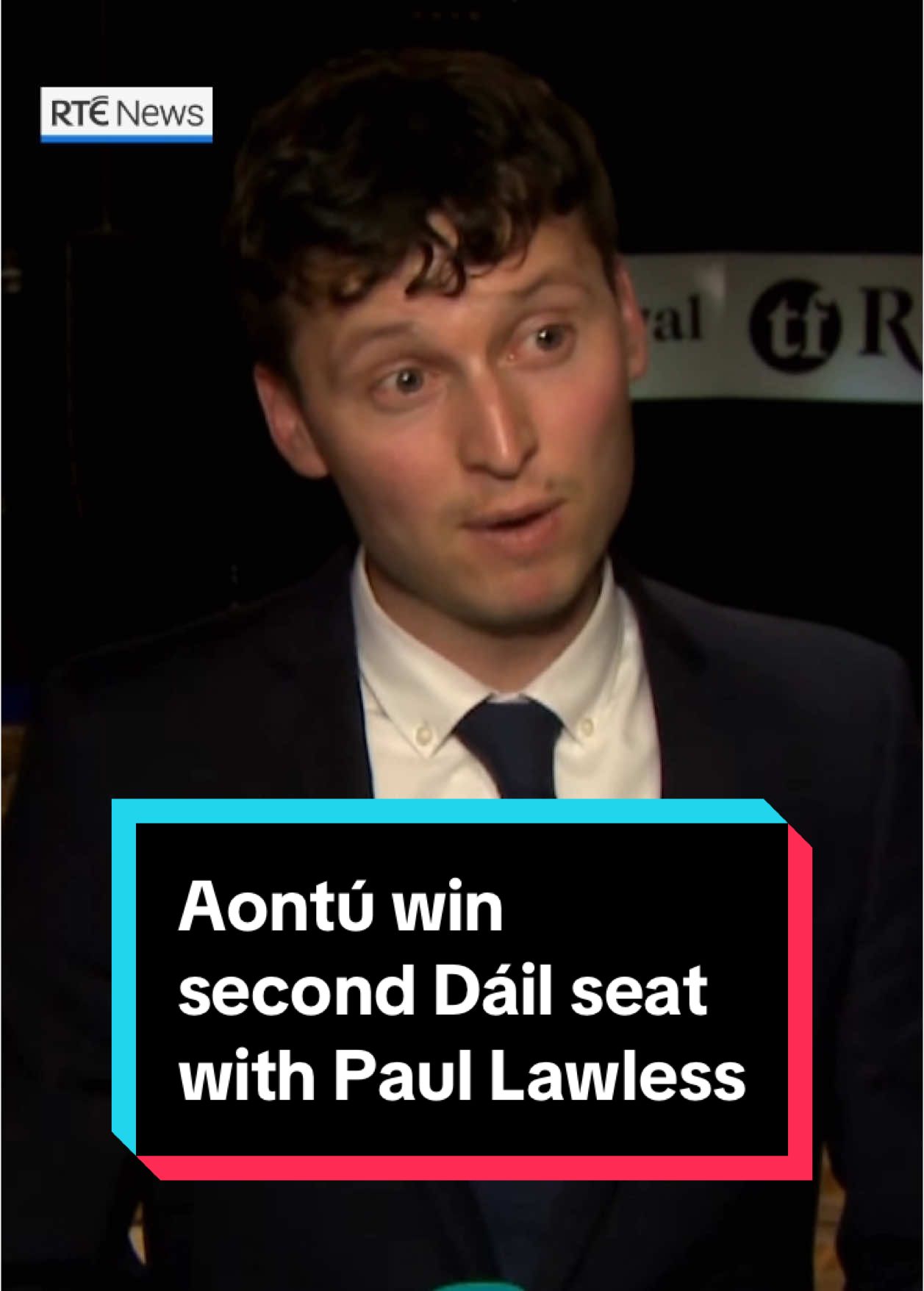 Aontú has returned a second TD for the first time with the election of Paul Lawless in Mayo. He will join party leader Peadar Tóibín in the Dáil, who has been elected again in Meath West. Mr Lawless had run unsuccessfully in the 2020 election, but won a seat on Mayo County Counil in 2024. He played international football at youth level and had signed a professional contract with Derby County. He is now a maths and PE teacher at Ballyhaunis Community School. 📲#rtenews #Election24 #GE24 #aontú #election #ireland #irishpolitics 