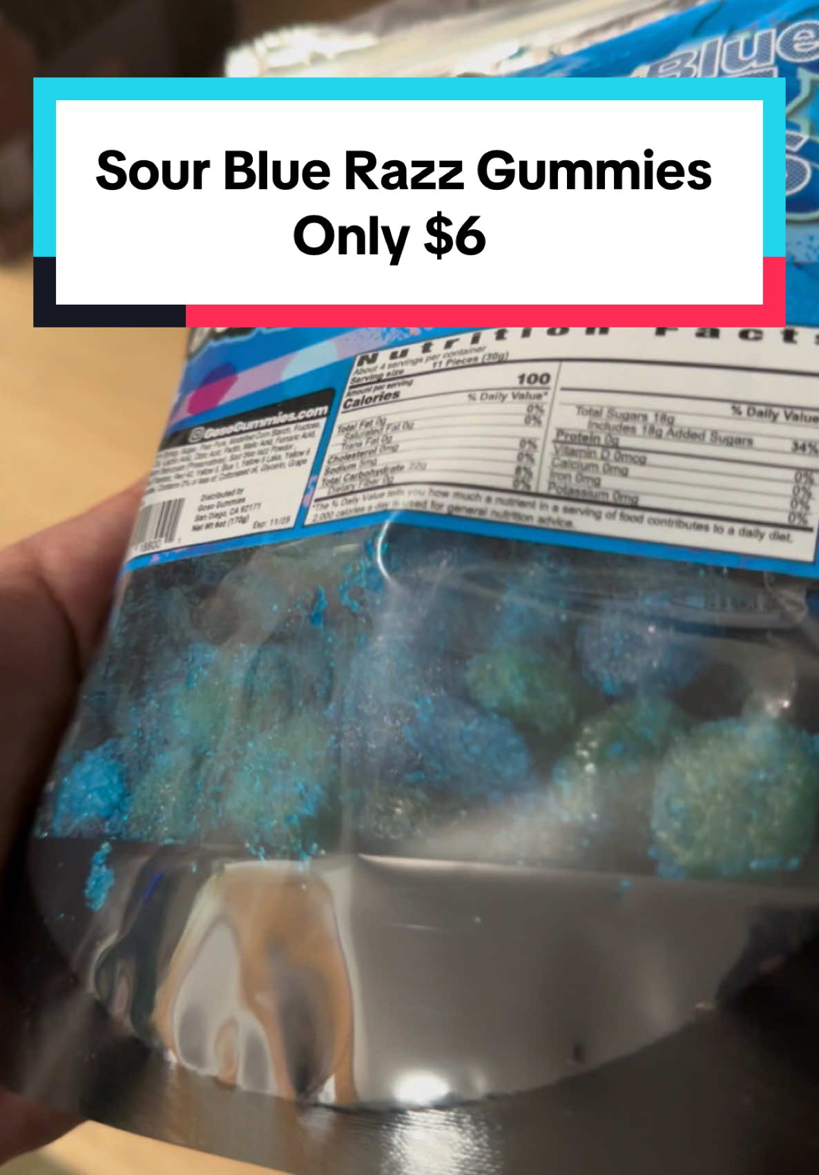 Satisfy your sweet tooth with Goso Gummies - Sour Blue Razz Gusher Bombs! These mouthwatering treats come in a 6oz bag, perfect for snacking or sharing. A must-have for candy lovers this Black Friday. ✨ Black Friday Price: $6.99 (was $9.99) 📦 Sold by Gosogummies #BlackFriday2024 #BlackFridayDeals #CyberMonday2024 #TikTokShop #GiftIdeasForHer #FlashSale #TikTokShopBlackFriday #TreasureFinds #GiftGuide #CandyLovers #SnackTime