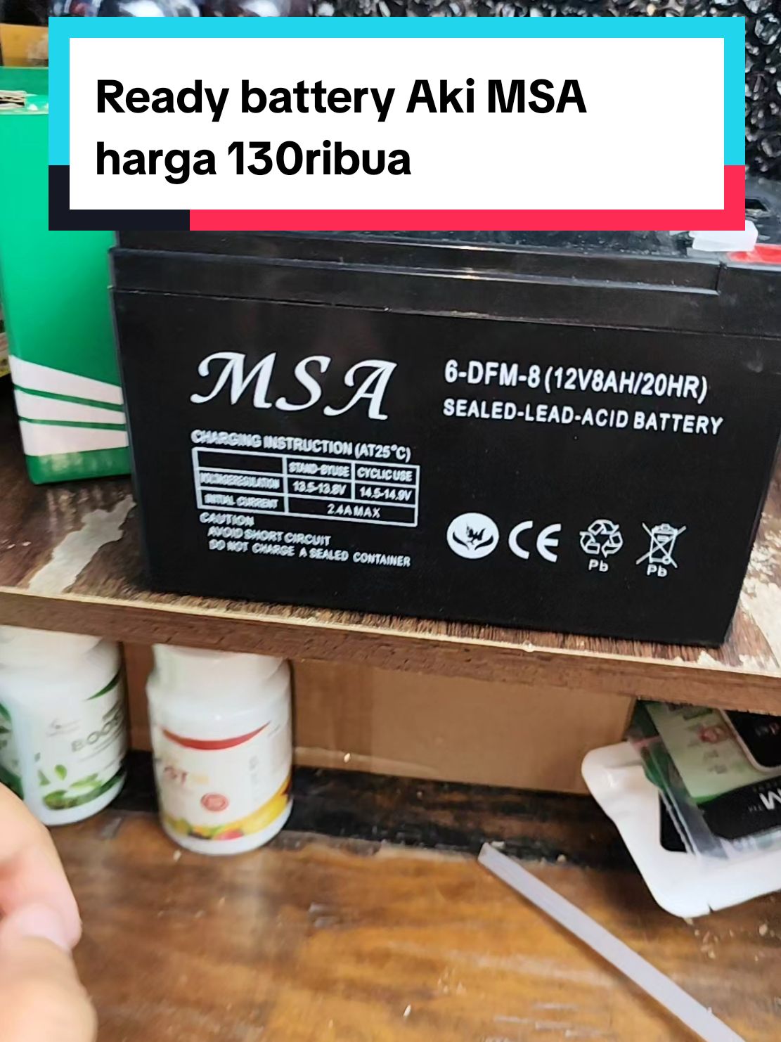 Ready batteray Aki MSA harga 130ribuan #battrey #aki #akimsa #dinamo #sprayer #alatcucimotor #payday #paydaysale #guncangpromo1212 #wibgajian #omahmakmurtani #akikering #akikeringmotor #baterai 