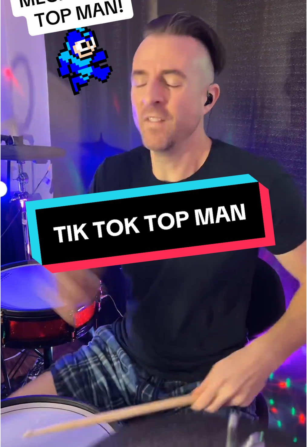 Mega Man 3 TOP MAN! #MegaMan #Nintendo #MegaMan3 #VideoGames #Drums #Drummer #Drumming #Drumtok #WiseDrumsLIVE #LIVEhighlights #TikTokLIVE #LIVE 