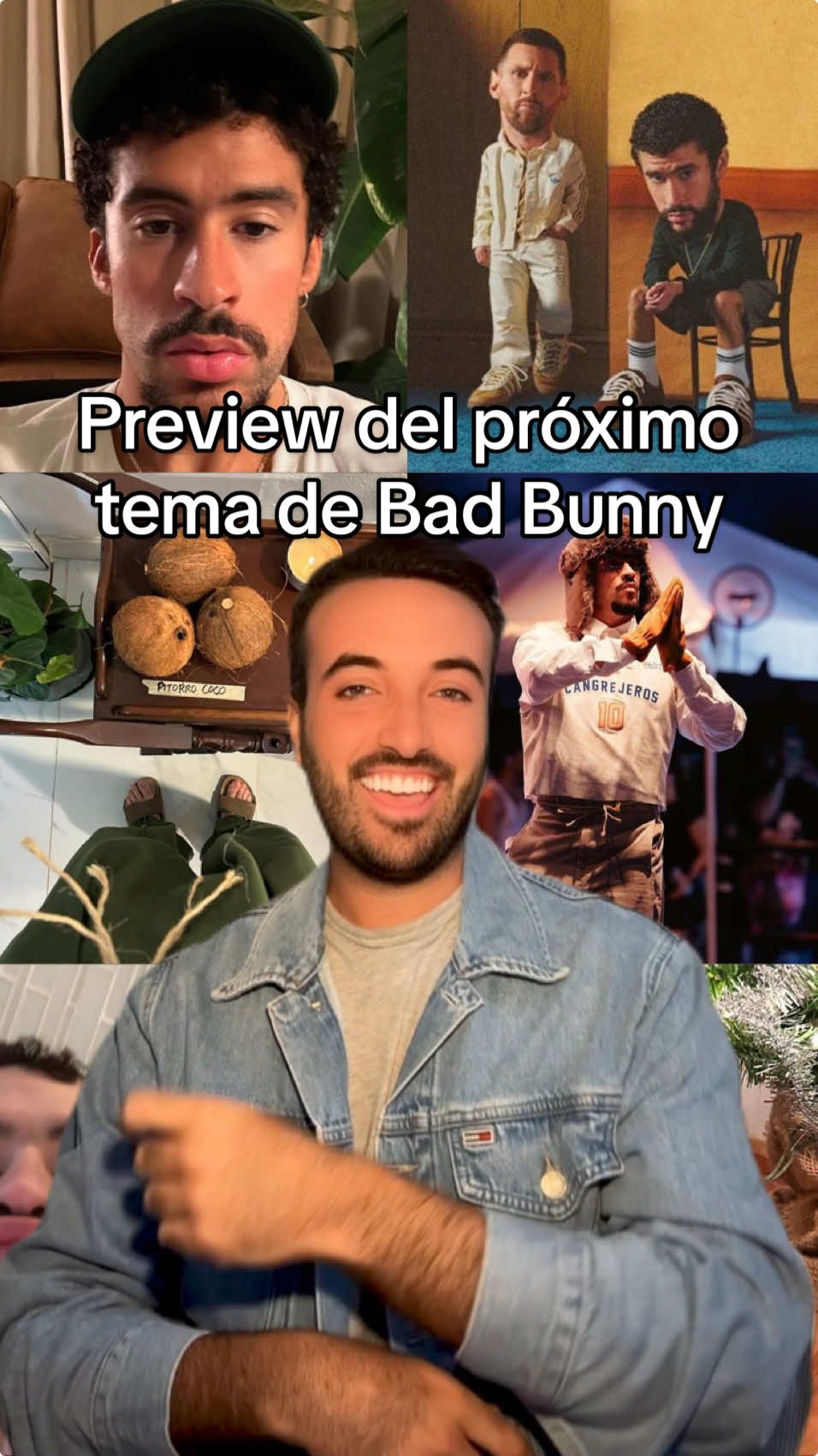 Preview del próximo temazo de @Bad Bunny 🔥 Tal y como hemos podido ver al final de su post, se viene nueva música de Benito, y no podemos tener más ganas de escucharla. ¿Qué os ha parecido este pequeño adelanto? #BadBunny #BadBunnyPR #ElConejoMalo #Benito #Preview #NuevaCanción #UnPreview #NadieSabeLoQueVaAPasarMañana #PR 