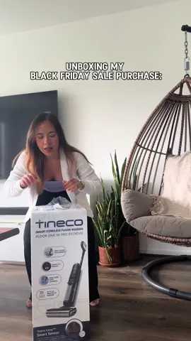 My best Black Friday purchase! The @Tineco shop smart cordless floor washer!! I can now clean, mop and vacuum our wooden floors all at the same time.  🤩 The best part - it has a self cleaning mode so I don’t need to worry at all! Hurry and get this at @JBHIFIaustralia or @The Good Guys for only $699 (originally $999) 👌🏻 It is the best #tineco  #FloorOneS6ProExtreme #BlackFriday #imkompyused #homehacks