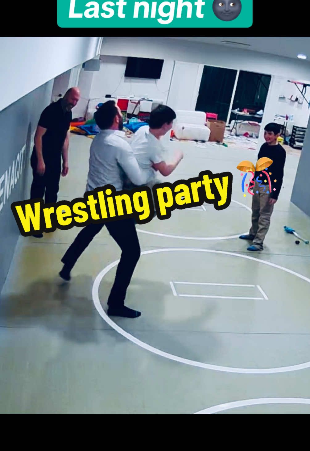 Great to enjoy my home wrestling room with close friends 🎊🤼 Cleaning them after though took an effort 😝💦 #wrestling #homeparty #homewrestling #usawrestling #borba #koshti #judo #karate #homegym #newyork #longisland 