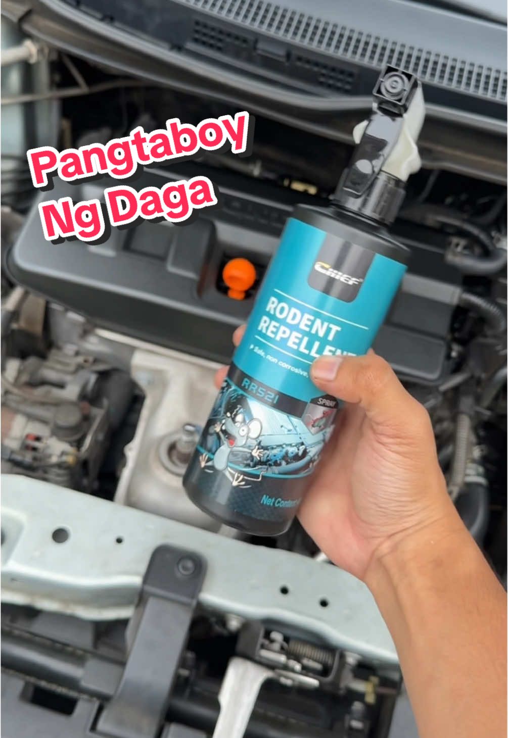 Pantaboy ng mga daga sa engine bay