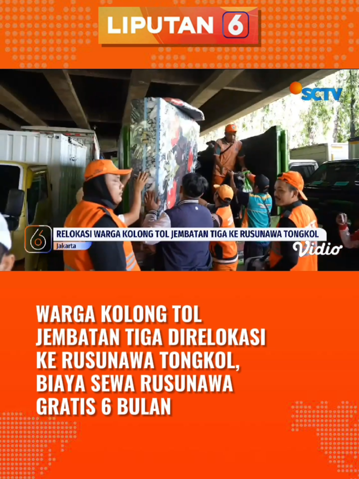 Warga kolong tol direlokasi ke Rusunawa. Biaya sewa gratis 6 bulan. #rusunawa #kolongtol #tol #newssctv #tiktokberita #beritatiktok #fypindonesia #tiktoknews #longervideos #liputan6sctv #liputan6pagi