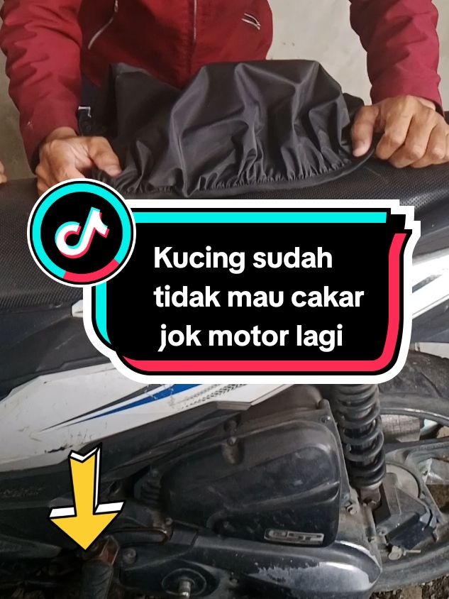 sarung jok motor/cover jok motor anti cakar kucing #tiktokaffiliate  #tiktokpemula  #sarungjokmotor  #coverjok 