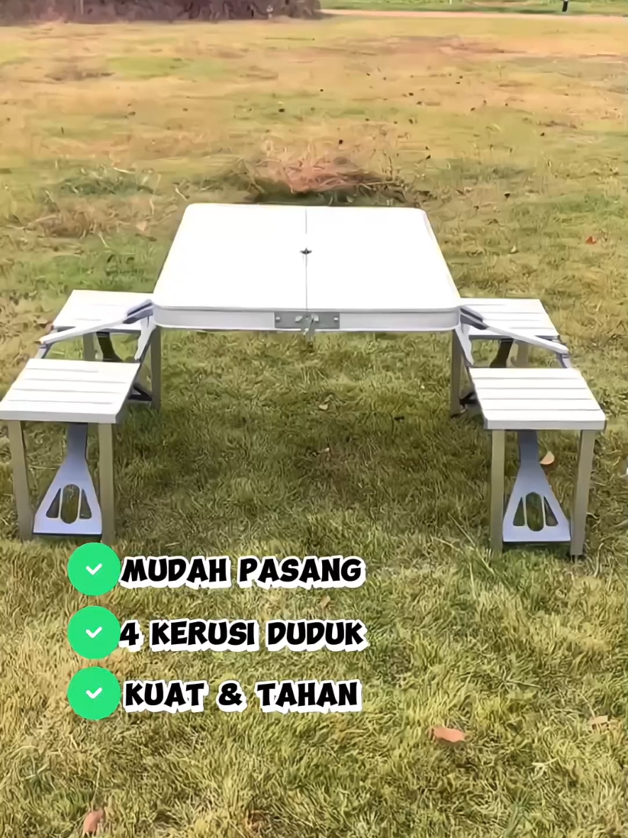 meja lipat serbaguna . Meja camping. Meja berkelah #mejalipat #mejapicnic #mejacamping #foldingtable #table #picnictable #campingtable 