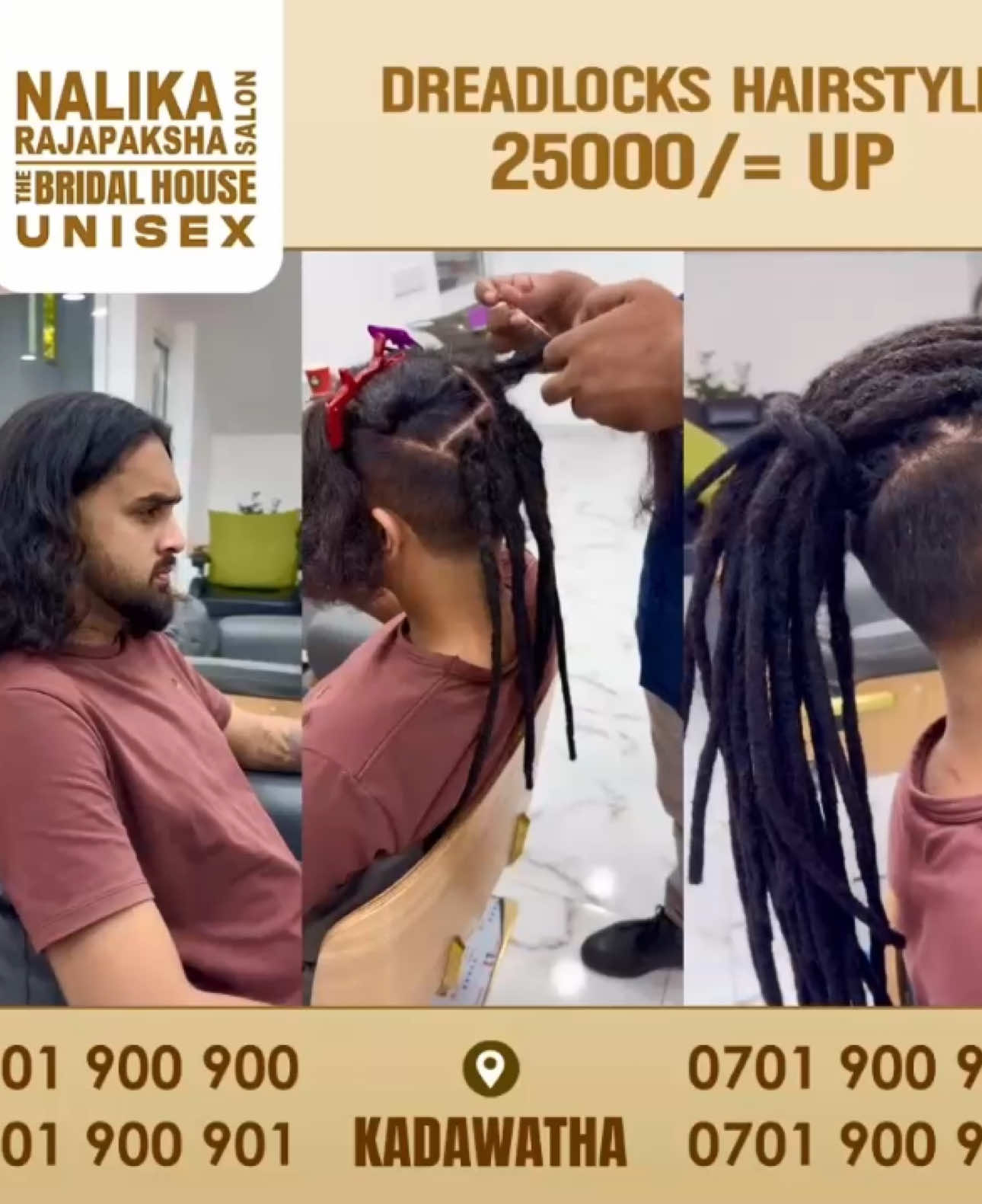 DREADLOCKS HAIRSTYLE  Rs25000/= UP Nalika Rajapaksha The Bridal House Unisex 155/f නුවර පාර කඩවත 0701900900  https://wa.me/94701900900 0701900901 https://wa.me/94701900901 0701900902 https://wa.me/94701900902 0701900903 https://wa.me/94701900903  0114286699    https://maps.app.goo.gl/  Tv Subasiri official salon partnerhttp://thebridalhouse.lk#TheBridalHouse#bridal #dress #kadawatha #colombo #wedding #girls #ladies #beauty #skincare #hair #fashion #bridal #haircare #makeup #bridal #beauty #hair #kadawatha #subasiri #facial #skincare #skin #pedicure Facebook #followerhighlights