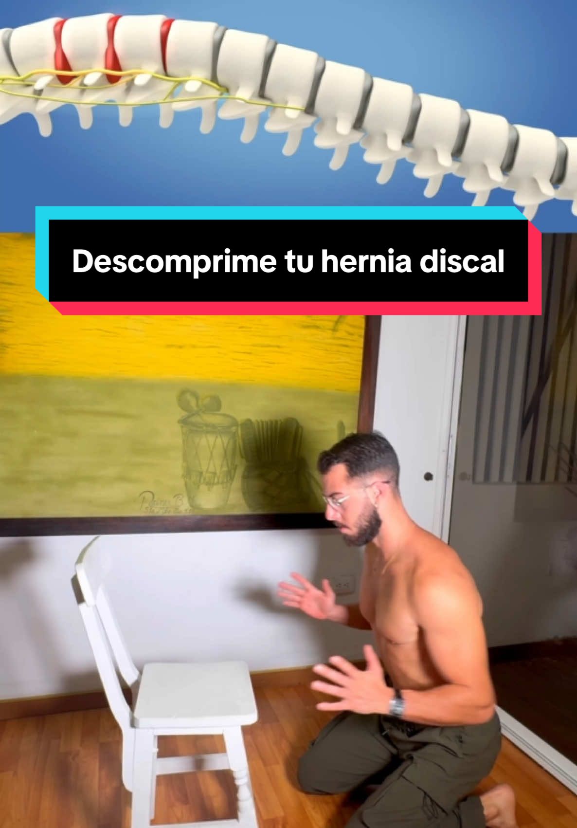 Si tienes una hernia discal o una hernia de disco, es importante que realizas ejercicios que te permitan estabilizar tu columna lumbar y también descomprimir tu espalda baja. Esto es clave para abordar la hernia discal y el dolor de espalda baja. Practícalo todos los días. #p#pablopilatesrealh#herniah#herniadediscoh#herniateddisch#herniadiscald#dolorlumbarb#backpaind#dolordeespaldaf#Fitness