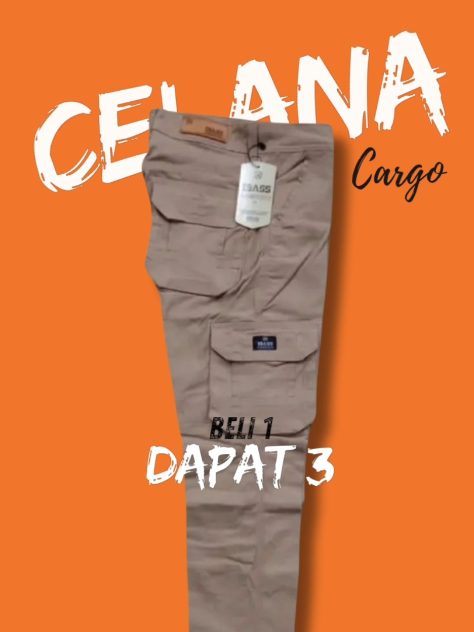 Rekomendasi celana cargo beli 1 dapat 3 😍#belilokal #cargo #celana #fyppppppppppppppppppppppp 