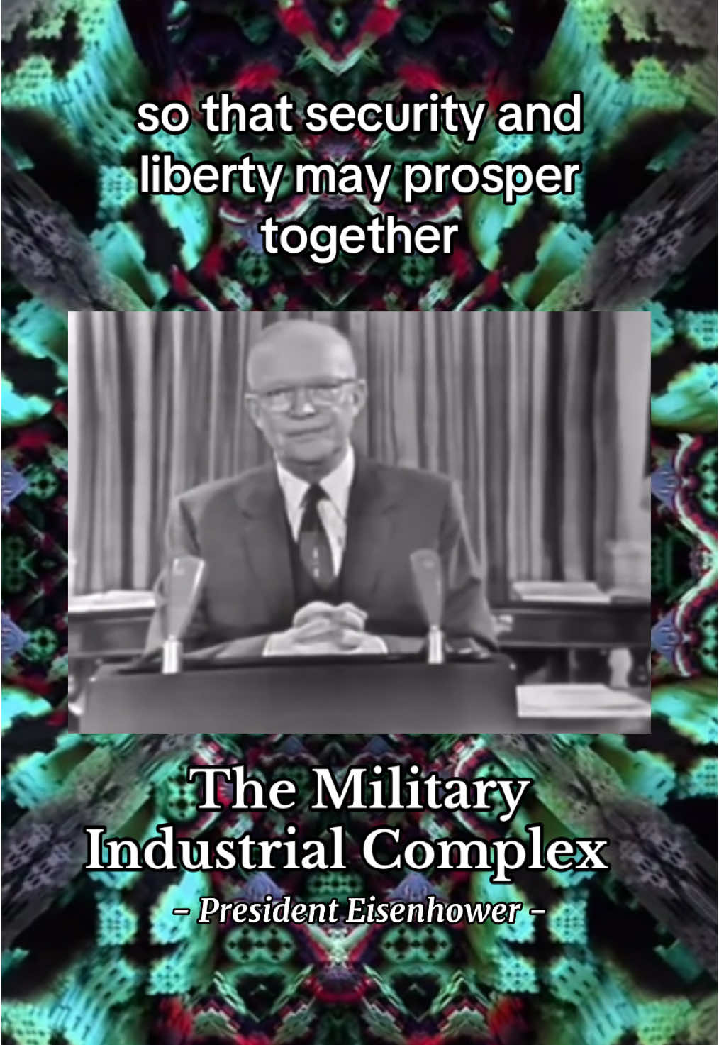 President Dwight D. Eisenhower’s Final Adress To The Nation As President. #history #usa🇺🇸 #president #truth #spirituality #awakening #mindfulness #trippy #storytime #mindblown #news #ufo #alien 