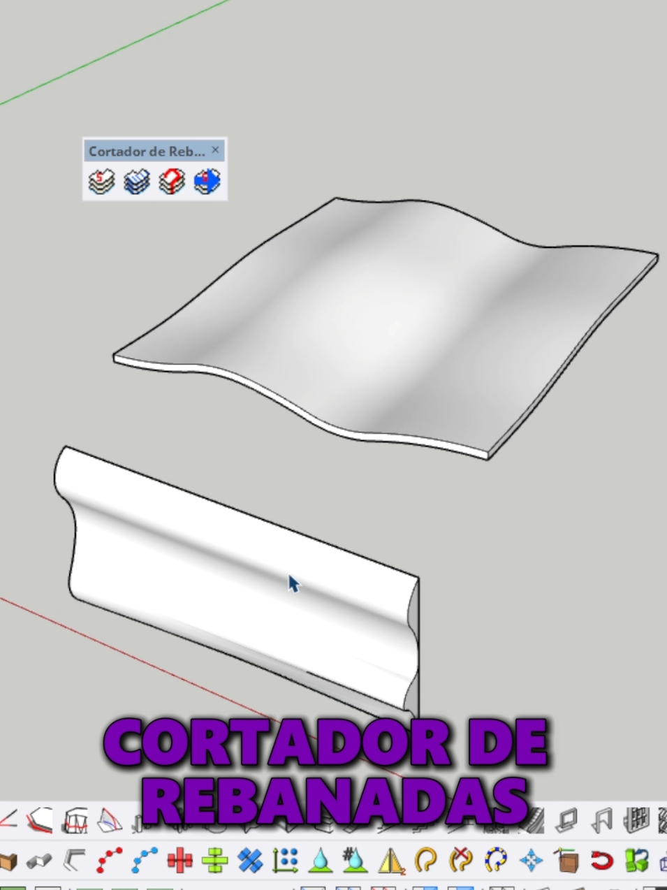 Uno de los mejores Plugins GRATUITOS para SketchUp. Cortador de Rebanadas. #architecturestudent #arquitecturaydiseño #architecture #arquitectura #vraysketchup #rendering #render #archviz #sketchupplugin #vray 