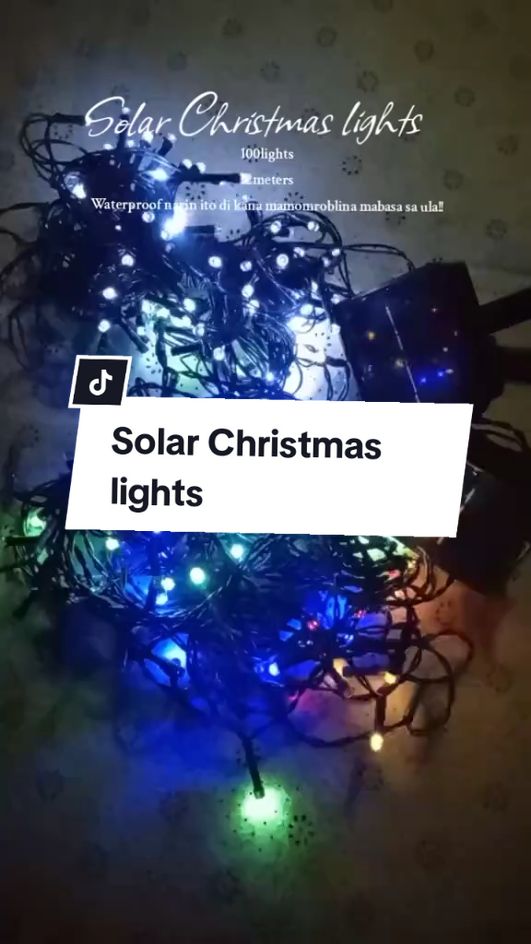 133 pesos lang pasok na pasok to sa budget mo kaya echeck out muna!!!😊✨#christmaslights #solarlights 
