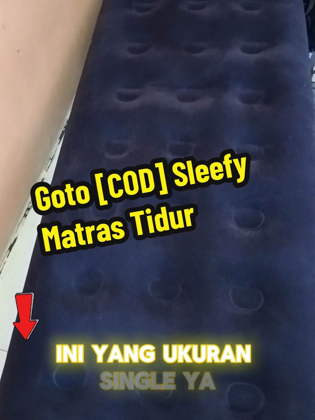 Goto [COD] Sleefy Matras Tidur #wibgajian #promoguncang1212 #guncanggajian #kasurtiup #kasurtiupangin #rudiarzin #CapCut 