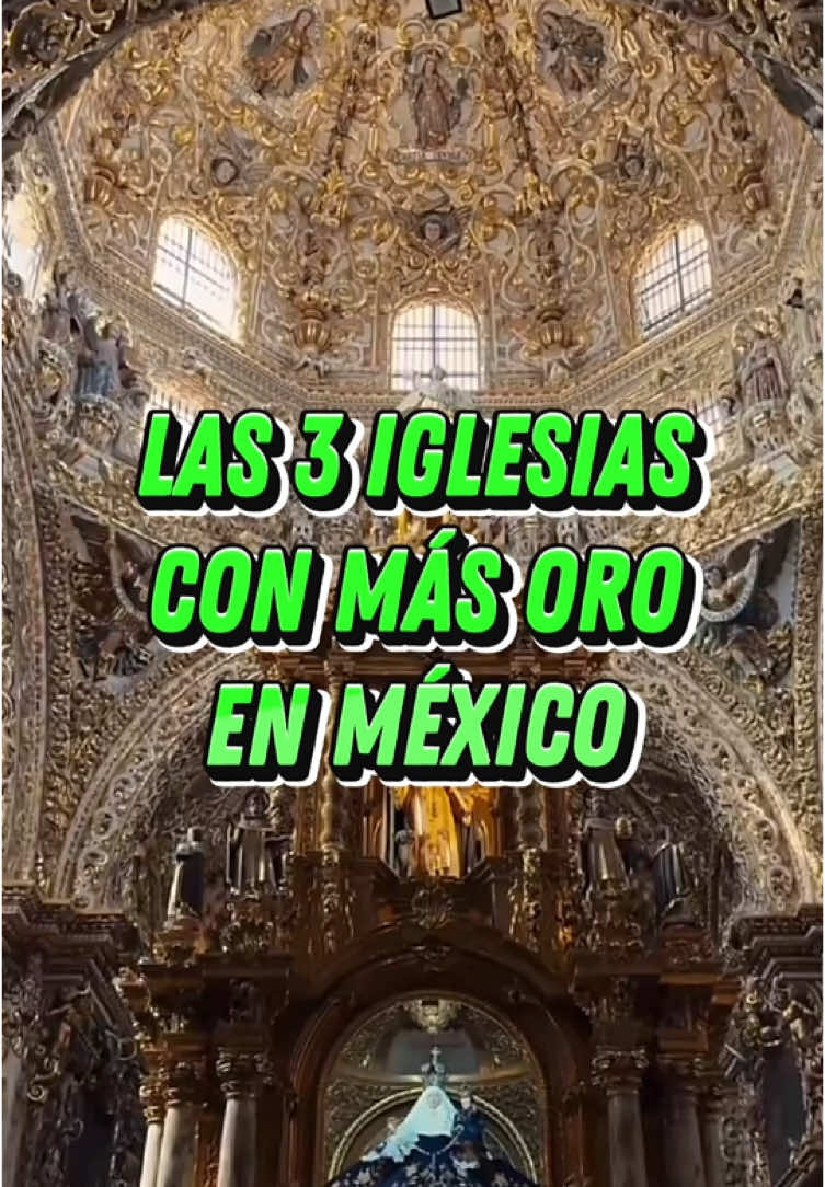 Esta IGLESIA tiene DEMASIADO ORO que VALE más que una CIUDAD😨 #virals #oaxacamexico #Puebla #Guanajuato #viralreels #reels 