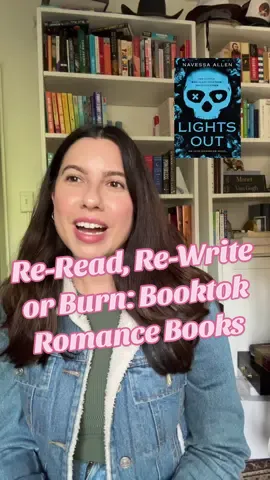 playing re-read, re-write, or burn with some popular romance booktok books. this was fun 🙈 #BookTok #booktoker #romancebooks #romancebooktok #rereadrewriteburn #bookrecommendations 