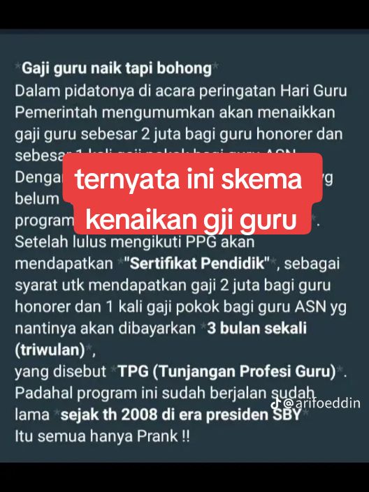 kenaikan gaji guru #gajiguru  #president  #prabowo 