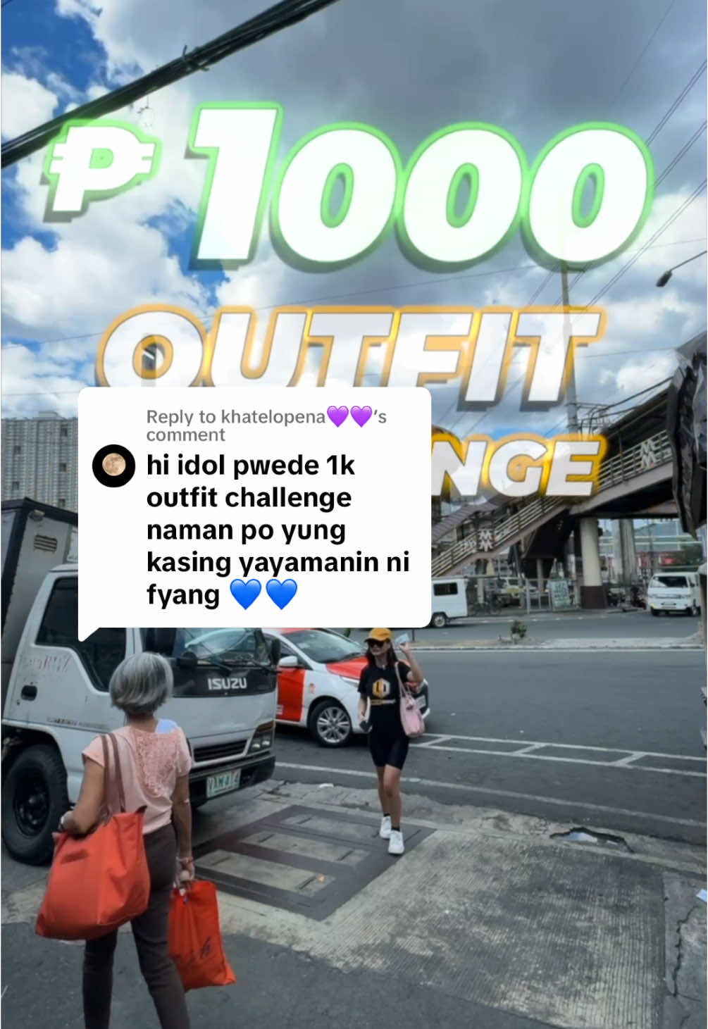 Replying to @khatelopena💜💜  ₱1000 Fyang Smith Outfit Challenge Ft. Munoz