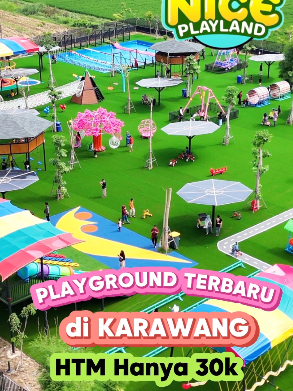 Wisata terbaru di Karawang yang bikin si buah hati betah gk mau pulang 😍 Wahana bermain terlengkap di Karawang, di sini juara nya tempat bermain & edukasi anak  yukk gaskeun lurr #tempatviral #theniceplayland #thenice #theniceplaylandkararawang #wisata #wisataanak #wisataterbaru #wisatakarawang #pyfツ #edukasi #wahanabermain #rainbowslide #perosotan #ayunan #wisatakarawangviral 