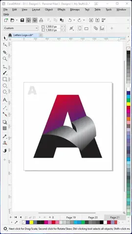 Part 6: How to create Letter A Logo Design with CorelDraw If you want to become a Graphic Designer come into my DM #graphicdesigner #logodesign #graphicdesign #logo #logoinspiration #CorelDraw #logodesigner #foryoypage #explore #designtips #beginners #designtrends #mindblowing #fyp