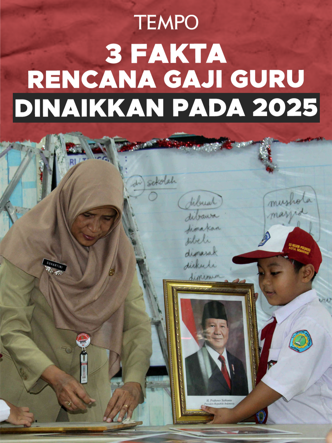 Presiden Prabowo Subianto mengumumkan kenaikan gaji guru untuk tahun 2025. Lantas, apa saja hal-hal penting dari rencana gaji guru dinaikkan? #prabowosubianto #gaji #guru #gajiguru #gajiguruhonor #gajigurunaik #tempodotco #tempomedia #berita #fypindonesia #fyp #tiktokberita
