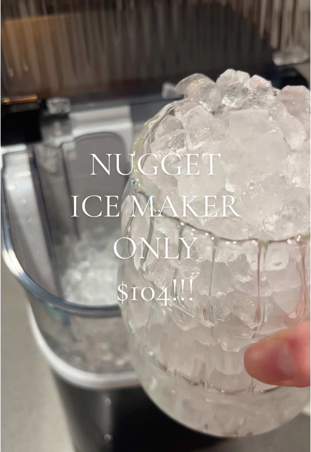 RUN TO THAT ORANGE CART AND SNAG THIS!!! Such an amazing price, ive never seen it this low! An ice maker at home has saved us so much money on togo drinks when we grab food out #nuggetice #nuggeticemaker #thegoodice #fastfoodice #icefordrinks #drinksathome 