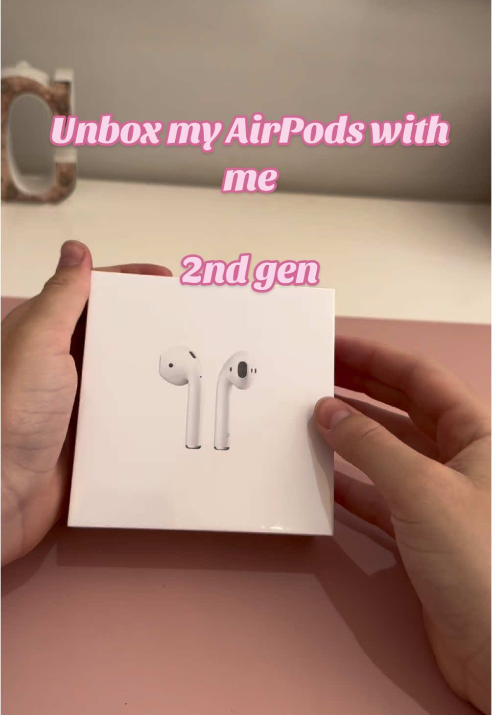 Unbox my 2nd gen AirPods with me🤪✨🤍 #airpods