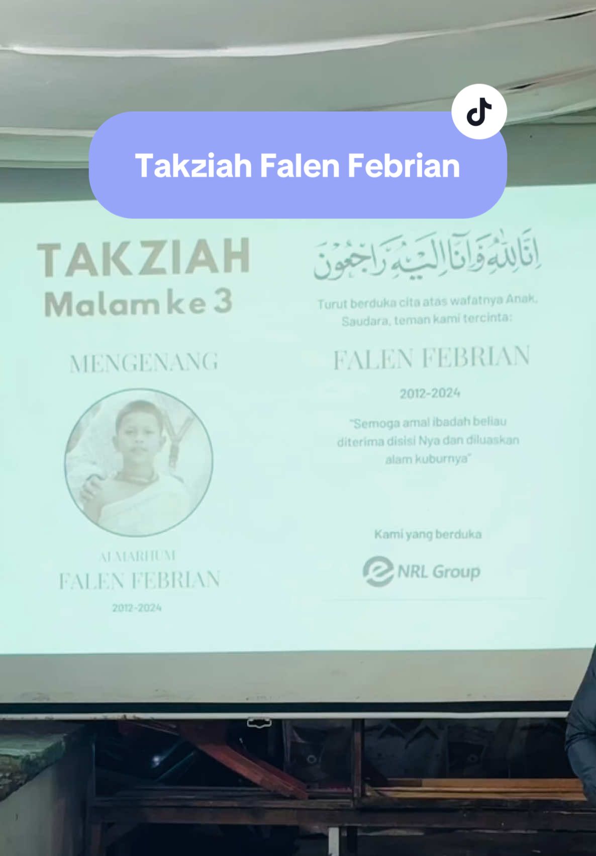 Takziah Falen Febrian 🥀😇 Banyak sekali yang sayang sma adekku dan banyak sekali yang doakan ki 🙏🏻🥺🥺