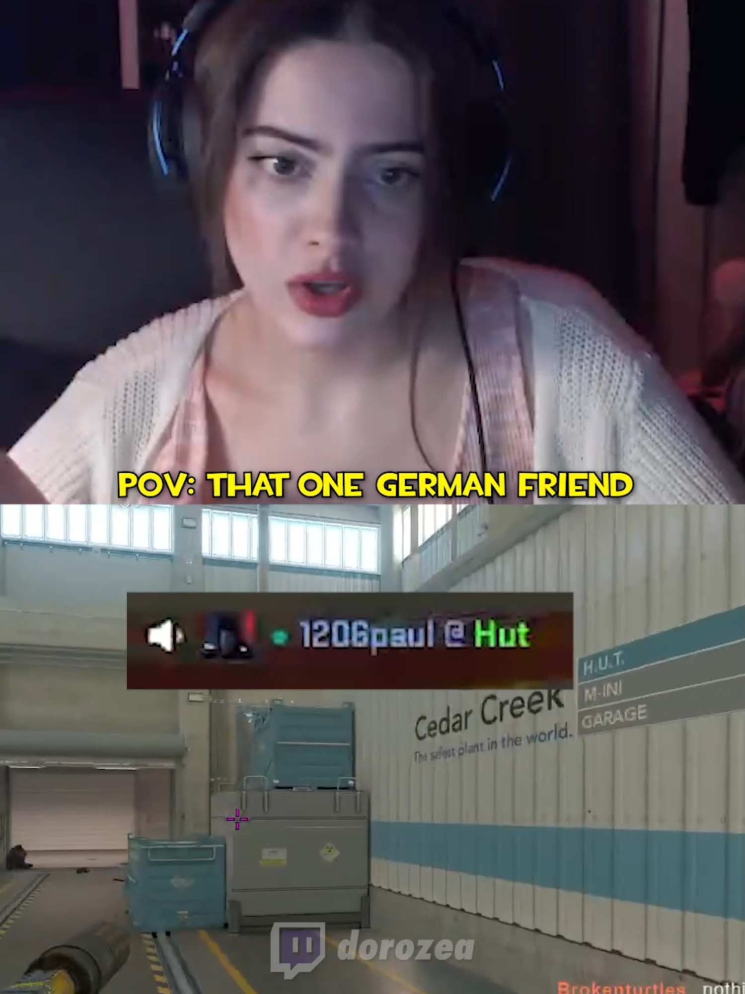 Twitch: Dorozea #cs2 #counterstrike2 #videogames #gaming #girlgamer #twitch #twitchstreamer #streamer #funny #dorozea #viral #fyp #recommended #deutsch #deutschland